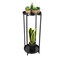 7Penn Tall Pedestal Plant Stand Table - 2 Tier Indoor Black Plant Riser Shelf